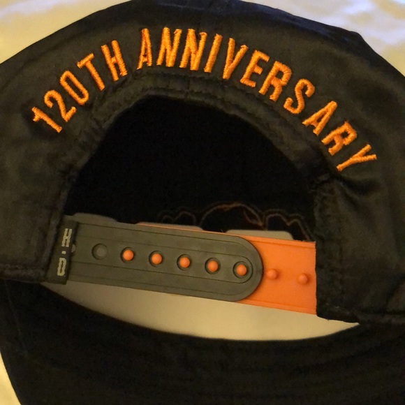 Harley Davidson 120th Anniversary Men’s Racing Flag Eagle SnapBack Hat OS NWT - Picture 8 of 16